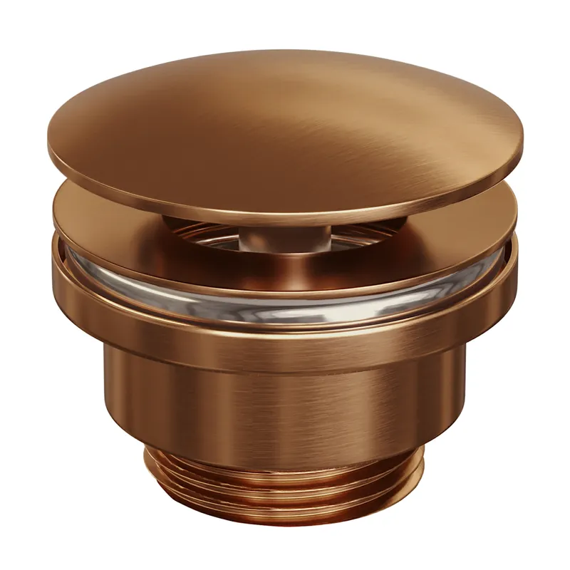 Brauer Copper Edition Open Afvoerplug - PVD - Geborsteld Koper Meest Verkocht