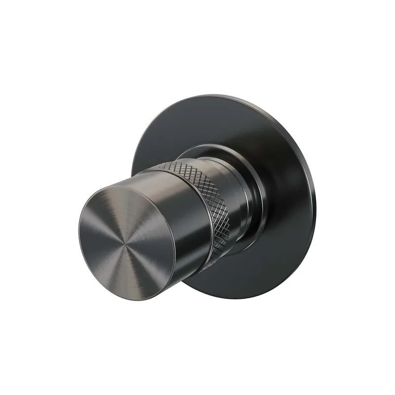 Brauer Gunmetal Edition Inbouw Stopkraan - Draaiknop - PVD - Geborsteld Gunmetal Bestseller