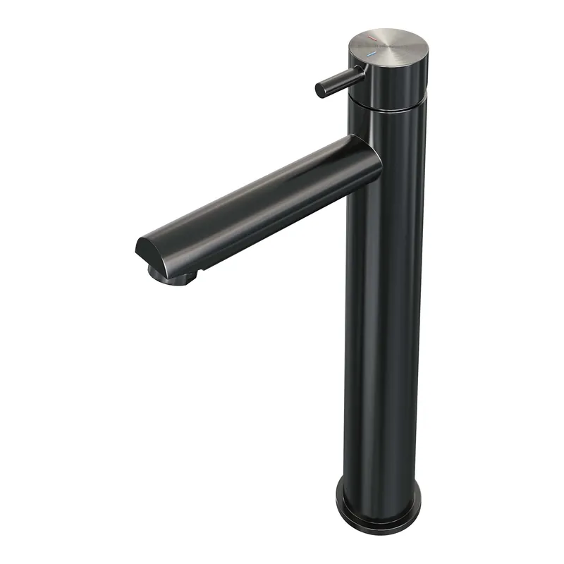 Veilige Betaling Brauer Gunmetal Edition Opbouw Wastafelmengkraan - Hoog - Hendel Model B - PVD - Geborsteld Gunmetal