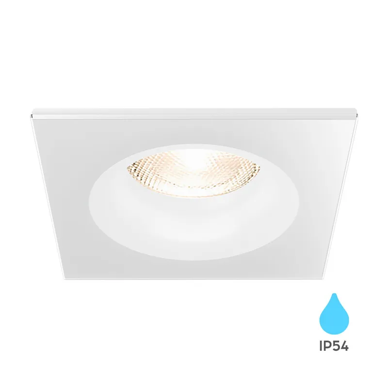 Braytron LED Spot Behuizing - Vierkant - IP54 - Wit Gratis Retour