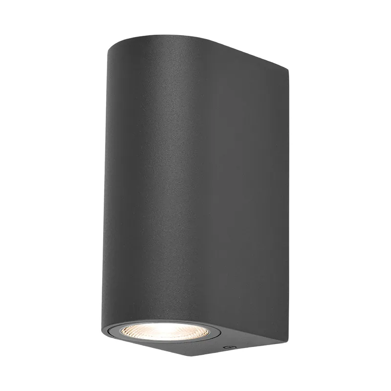 Braytron Rita LED Wandlamp IP44 2xGU10 - Zwart Koopje