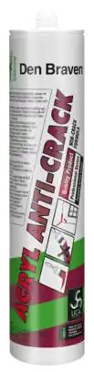 Den Braven Zwaluw Acryl Anti-Crack Acrylaatkit - Wit - 310ml Populair