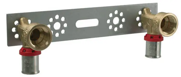 Nieuw Fornara Forpress Gemini Dubbele Muurplaatkoppeling - Pers x Binnendraad - Messing - 16mm x 1/2"