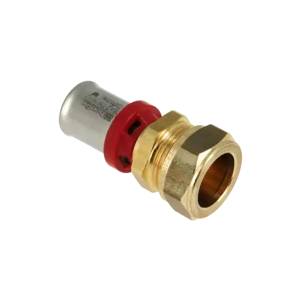 Fornara ForPress Recht Verloopkoppeling - Pers x Knel - Messing - 16x15mm Goedkoop