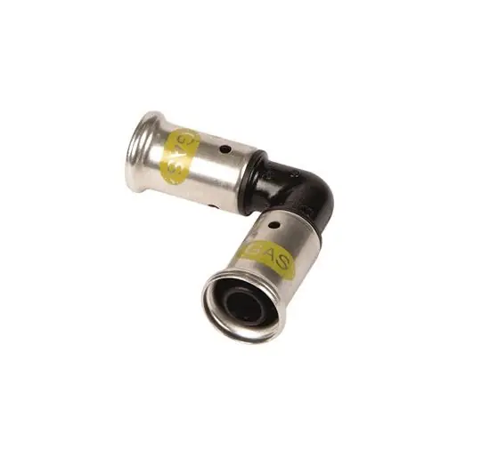 Hete Deal Henco Kniekoppeling - Gas - Pers - Kunststof - 16x16mm