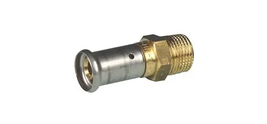 Exclusieve Aanbieding Henco Rechte Koppeling - Pers x Buitendraad - 16mm x 1/2"