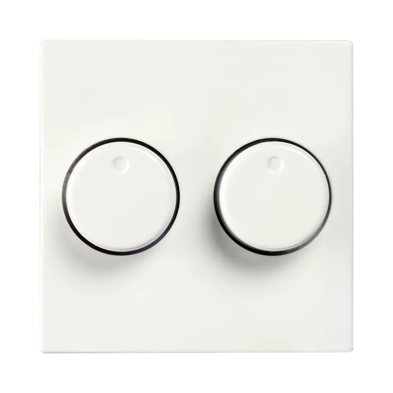 Direct Beschikbaar ION Industries Centraalplaat Dimmerknop Duo V1/J1 Alpin Wit