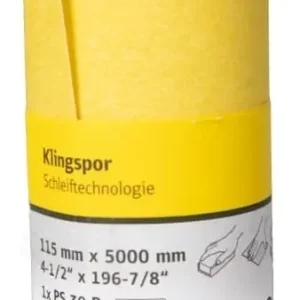 Weekendaanbieding Klingspor PS30D Schuurrol - K320 - 115mm x 5m - Geel