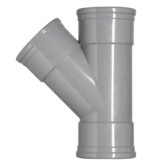 Superprijs Martens PVC T-stuk 45° Manchet/Manchet - 110mm