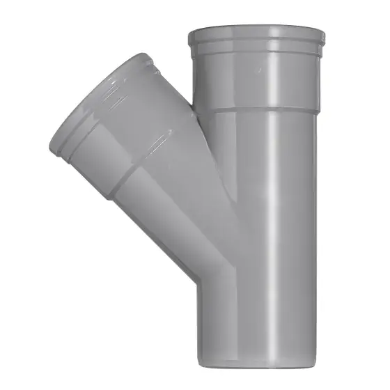 Martens PVC T-stuk 45° Manchet/Manchet/SPIE - 110mm Betrouwbaar