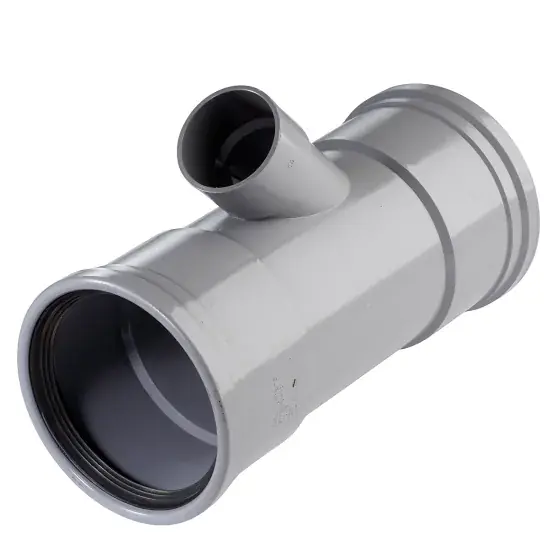 Gereduceerde Prijs Martens PVC Verloop T-stuk 45° Manchet/Manchet/MOF - 110x50mm