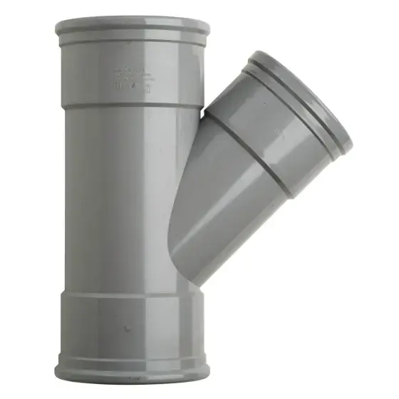Martens PVC Verloop T-stuk 45° Manchet/Manchet/MOF - 125x110mm Aanbieding