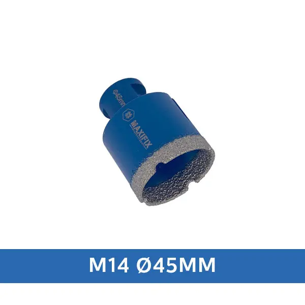 Maxifix Diamant Tegelboor Droog - M14 - Ø45mm Fabrieksprijs