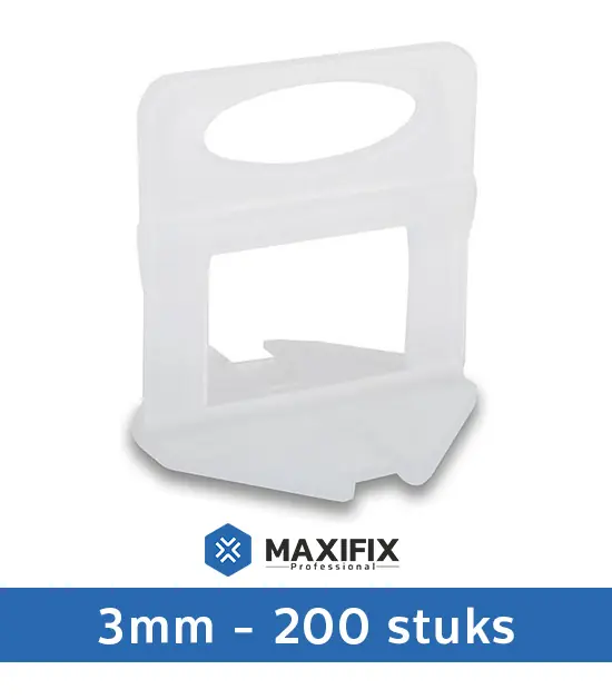 Maxifix Levelling Clips - 3mm - 200st Gecertificeerd