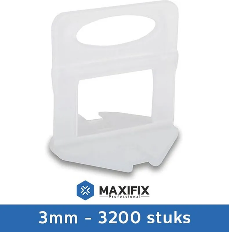 Maxifix Levelling Clips - 3mm - 3200st Rechtstreeks Van De Fabrikant