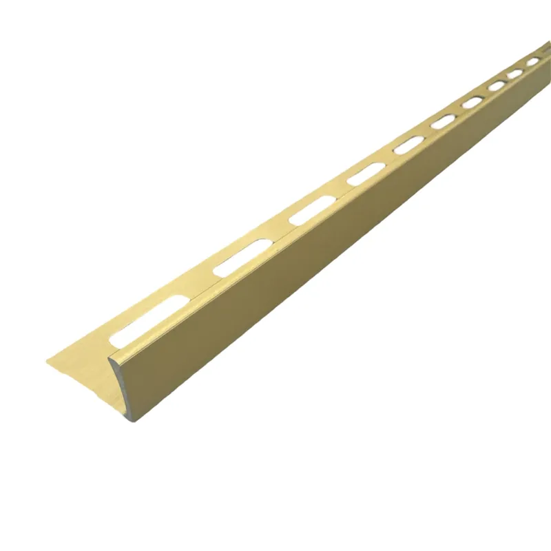 Bestel Nu Maxifix Tegelprofiel - Aluminium - 270cm - Geborsteld Goud - 8mm
