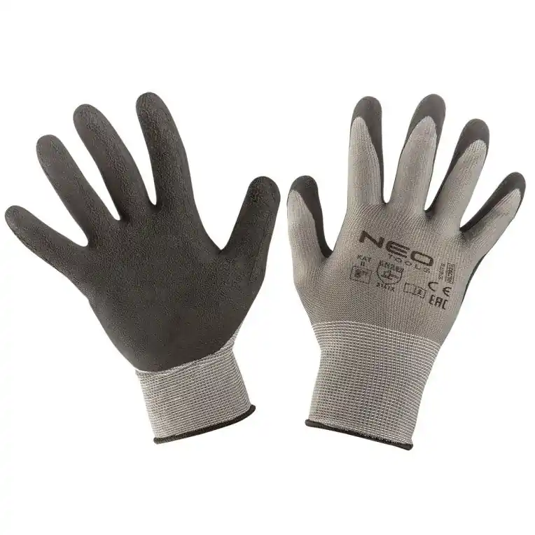 NEO TOOLS Latex Coated Nylon Werkhandschoenen - M8 Beperkt Aanbod