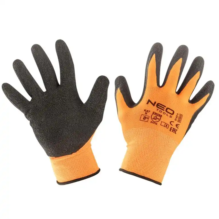 NEO TOOLS Latex Coated Polyester Werkhandschoenen - M8 Gratis Retour