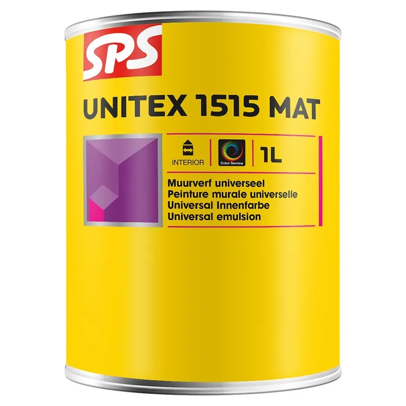 Gecertificeerd SPS Unitex 1515 Mat Muurverf - Wit - 1L