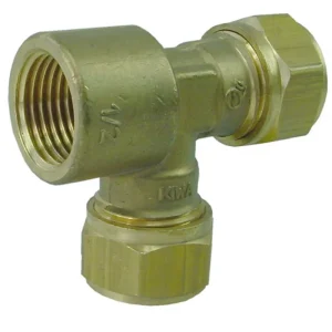 Verlopend T-Koppeling - Knel x Binnendraad - 22mm x 22mm x 1/2" Exclusieve Aanbieding