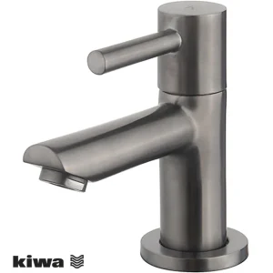 Wiesbaden Amador Opbouw Fonteinkraan - Hendel - Geborsteld Gunmetal Populair
