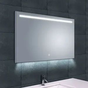 Wiesbaden Ambi Spiegel met LED Verlichting - Rechthoek - Dimbaar - Spiegelverwarming - 100x60cm Favoriet