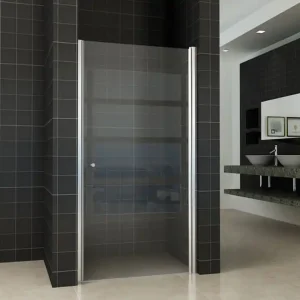 Must-Have Wiesbaden Between Nisdeur - 8mm Helder Glaswand - 100x202cm - Nano Coating - Scharnierprofiel - Chroom