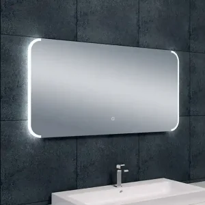 Hete Deal Wiesbaden Bracket Spiegel met LED Verlichting - Rechthoek - Dimbaar - Spiegelverwarming - 120x60cm