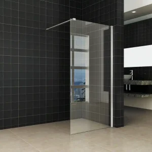 Flitsaanbieding Wiesbaden Brush Inloopdouche - Nano Coating - 10mm Helder Glas - 100x200cm - RVS