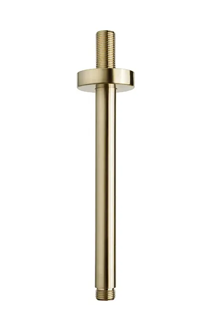 Gratis Retour Wiesbaden Caral Douchearm met Plafondbevestiging - 20cm - Geborsteld Messing