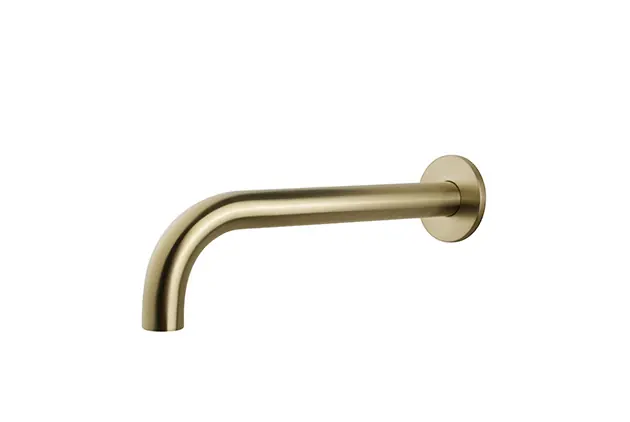 Wiesbaden Caral Inbouw Uitloop - 30cm - Geborsteld Messing Nieuw