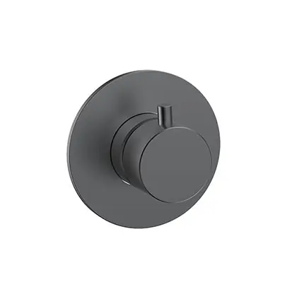 Wiesbaden Dreams Inbouw Stopkraan met Rozet - Afbouwdeel - Geborsteld Gunmetal Aanbieding