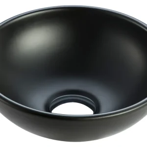 Wiesbaden Kimo Keramisch Waskom - Rond - Ø28x10cm - Mat Zwart Betrouwbaar