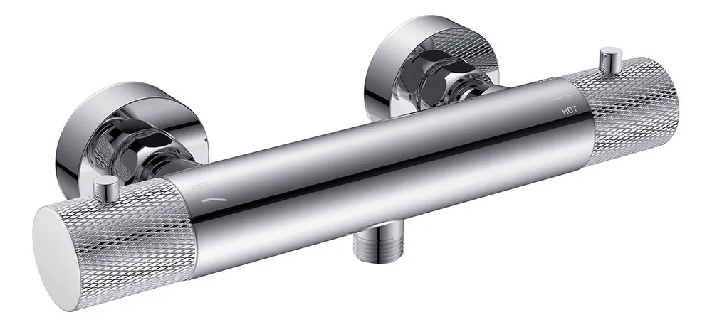 Lage Kosten Wiesbaden Ribbd Thermostatische Douchekraan - Chroom