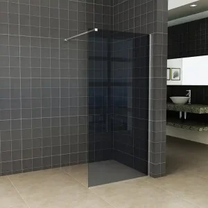 Merkproduct Wiesbaden Slim Los Glasplaat - Nano Coating - 8mm Rookglas - Zonder Profiel & Stabilisatiestang - 160x200cm