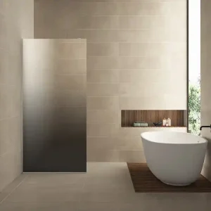 Bestseller Wiesbaden Slim Los Glasplaat - Nano Coating - 8mm Spiegelrook Glas - Zonder Profiel & Stabilisatiestang - 90x200cm