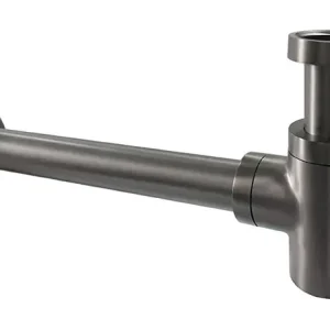 Wiesbaden Star Laag Sifon - Rond - Geborsteld Gunmetal Exclusieve Aanbieding