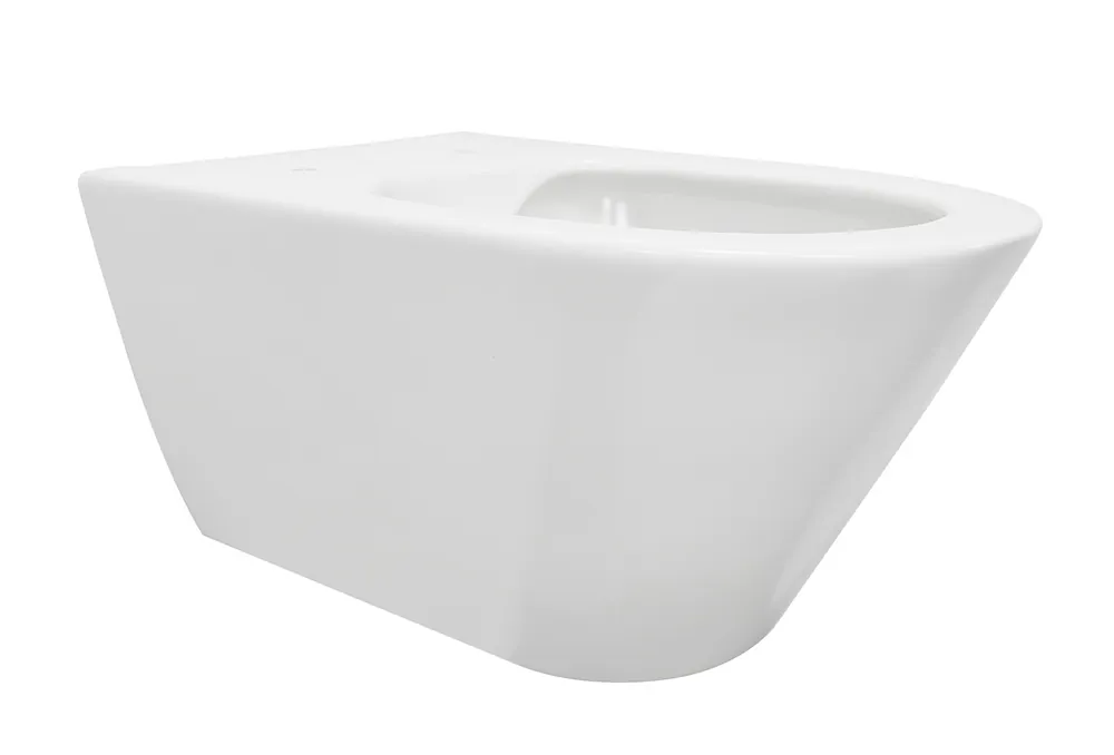 Fabrieksprijs Wiesbaden Stereo Randloos Wandcloset - 53cm - Mat Wit