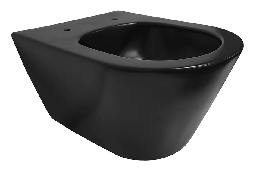 Wiesbaden Stereo Randloos Wandcloset - 53cm -Mat Zwart Premium