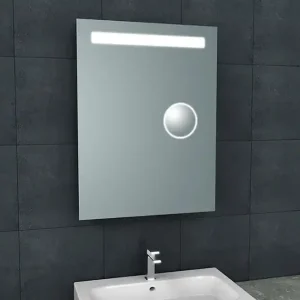 Wiesbaden Tigris Spiegel met LED Verlichting & Scheerspiegel - Rechthoek - 60x80cm Uitverkoop