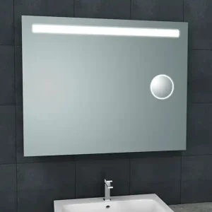 Wiesbaden Tigris Spiegel met LED Verlichting & Scheerspiegel - Rechthoek - 100x80cm Meest Verkocht