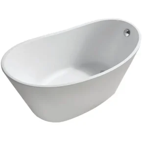 Speciale Aanbieding Wiesbaden Trapeze Acryl Vrijstaande Ligbad inclusief Clickwaste, Sifon & Potenset- 150x72x66cm - Wit