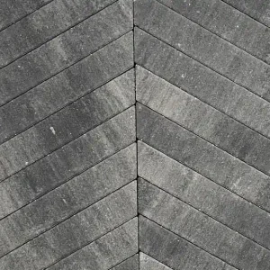 Romano Punto visgraat Grijs Zwart 8x8x40 cm Beperkte Voorraad