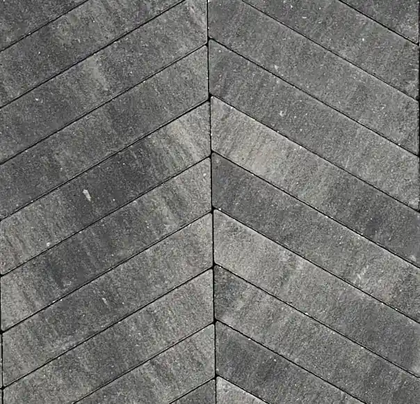 Romano Punto visgraat Grijs Zwart 8x8x40 cm Beperkte Voorraad