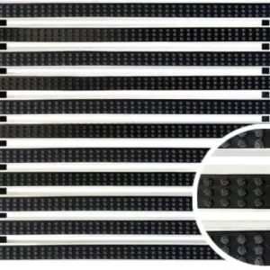 ACO Schoonloper voetmat 75×50 Cassetteborstel zwart Op = Op