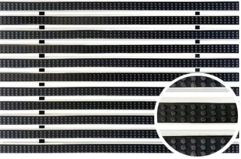ACO Schoonloper voetmat 60×60 Cassetteborstel zwart Beperkte Voorraad