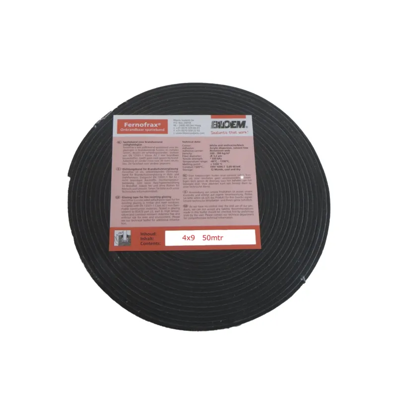 Betrouwbaar Brandwerend Fernofrax 4x9mm zwart 50mtr