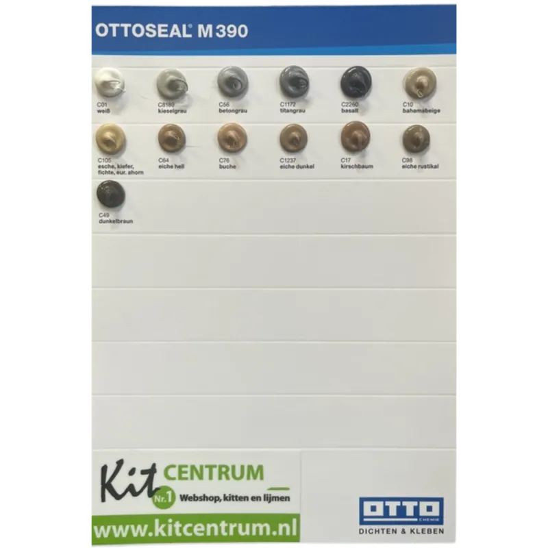 Gratis Retour Ottoseal M390 Kleurenkaart klein