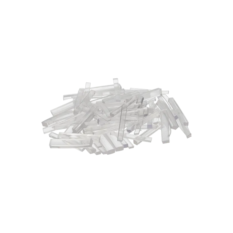 Fabrieksprijs Transparant glasblokje 5x6x50mm p/100st