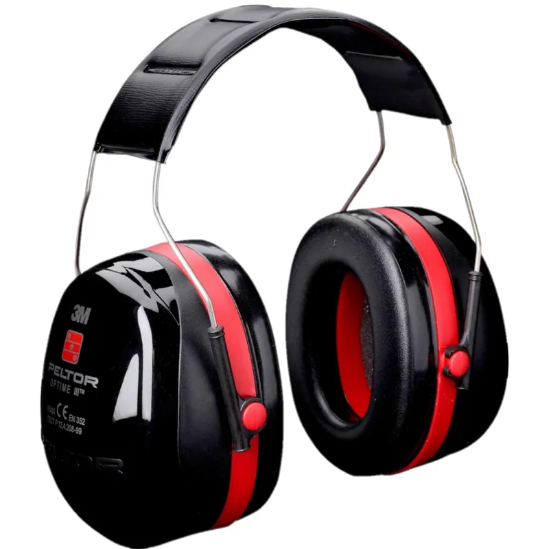 3M Peltor Optime III H540A - Gehoorkap met Hoofdband - Zwart / Rood Direct Verzonden